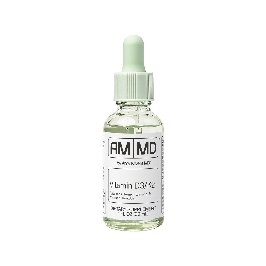 AmyのマイアーMDのビタミンD3/K2の液体-サポート骨の健康、免疫機能及びホルモンのバランス-吸囚性-非酪農場、グルテンフリー- 1つのflのoz (30のサービング)