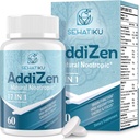 17-in-1 脳の記憶と焦点のための脳の補足 | 脳の認知のための自然なnootropicsの脳の補足、エネルギー | 高吸収 | L-テアニン、PhytonutrientのブレンドおよびビタミンB6、B12 | 60のタブレット