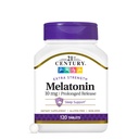 21stの世紀のMelatonin 10mgの余分強さのタブレット、(120の計算)、延長された解放の大人のための睡眠の援助を、促進します弛緩及び残りの睡眠、非習慣の形成、グルテンフリー、非GMO