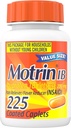 Motrin IB Ibuprofen 200mgのタブレット、速い行為の痛みのReliever及びファーバーの減力剤、頭痛、歯痛、月経のけいれんおよびマイナーの関節炎の苦痛のための店頭の風邪の薬、225の計算