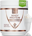 Whey Isolateプロテインパウダー - 女性の低炭水化物プロテインパウダー - Stevia Whey Isolate Protein for Muscle Growth - Protein Powder(チョコレートアイスクリーム、15サービング)