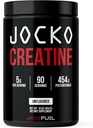 Jocko の燃料のクレアチンの Monohydrate の粉-人及び女性のためのクレアチン、アスレチックの性能及び筋肉健康のための補足、90 のサービング 16 oz (Unflavored) (16 の OZ JAR)