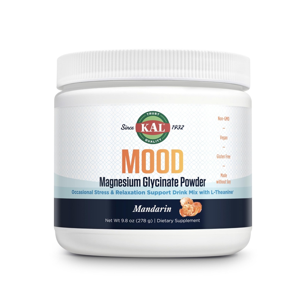 L-テアニン - マンダリン風味マグネシウムサプリメント - リラックスサポート、高吸収性、無添加砂糖、ビーガン、グルテンフリー、大豆なしで作られた - 40サービング、9.8オンス