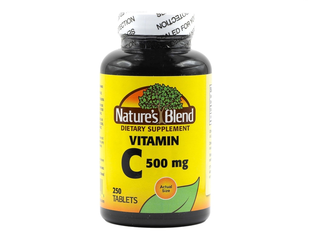 Nature'sブレンドビタミンC 500 mg 250は、自然のブレンドによって錠剤を錠剤にします