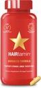 より速い毛の成長のためのHAIRtaminのビーガン毛のビタミン | 健康な毛皮および釘を支えるすべての自然なBiotinの毛の成長のビタミンのカプセル | 毛損失を減らして下さい及び薄くなる | 30のカプセル