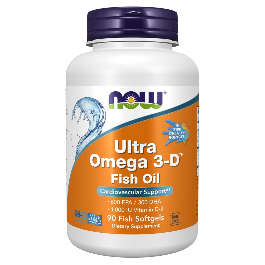 NOWの補足、超オメガ3-DTM、オメガ3の魚油+ビタミンD-3、心血管サポート*、90のSoftgels