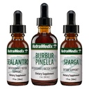 NutraMedix Detoxサポートバンドル - シーラントロ(クロレラ、シラントロリーフ&パシフィックコールドウォーターレッドシーイード)、スパーガ(アストラガルス)&バーバーバーピネラエキス(クレンジング&デトックスサポート) - 3-ピースセット