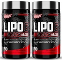 Nutrexの研究Lipo-6の黒の超集中的なThermogenic脂肪質のバーナーの補足、増加の減量、エネルギー及び強い焦点120の食事療法の丸薬