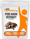 BulkSupplements.comパインバークエキスパウダー - ハーブサプリメント、パインバークパウダー - 抗酸化剤サポート、グルテンフリー - サービングあたり300mg、500g(1.1ポンド)(パッケージ1)
