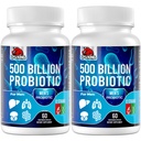 人のためのプロバイオティクス, 500 億 CFU & 12 人の消化器の健康のためのプロバイオティクス + 4 有機プレバイオティクス繊維, 消化器用, 腸の健康, 膨満, ガス, エネルギー サポート, 保存性 - 120 カプセル
