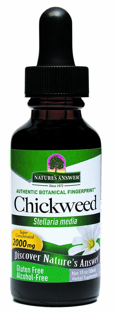 Nature's Answer アルコールフリーのチケワケステリアメディア 2000mg 1oz エキス | ハーブサプリメント | 消化を促進します | 非GMO、コーシャ、グルテンフリー、ビーガン | シングルカウント