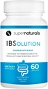 SuperNaturals IBSolution - 米国で作られた、非GMO、グルテンフリー&ビーガン(60カプセル) - IBSの症状(閉塞、便秘、ガス、Diarrhea、腹痛)