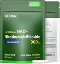 Gorani NAD+の補足900MGのニコチンアミドの肋骨、Liposomal ResveratrolのQuercetin (1)