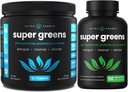 NutraChampsトロピカルスーパーグリーンパウダー&スーパーグリーンカプセル