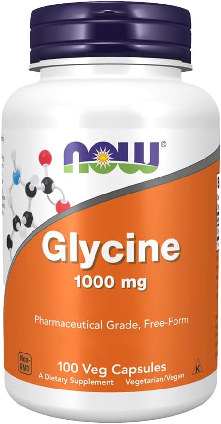 NOWのグリシン1000のmg、100の野菜のカプセル