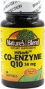 Nature's Blend HiSorb CoQ10 30mg、30 Softgels - ハートヘルスサポート、クリスタルフリー、マックスバイオアベイラビリティ、臨床的に実証済みの、グルテンフリー、人工色や味、栄養補助食品