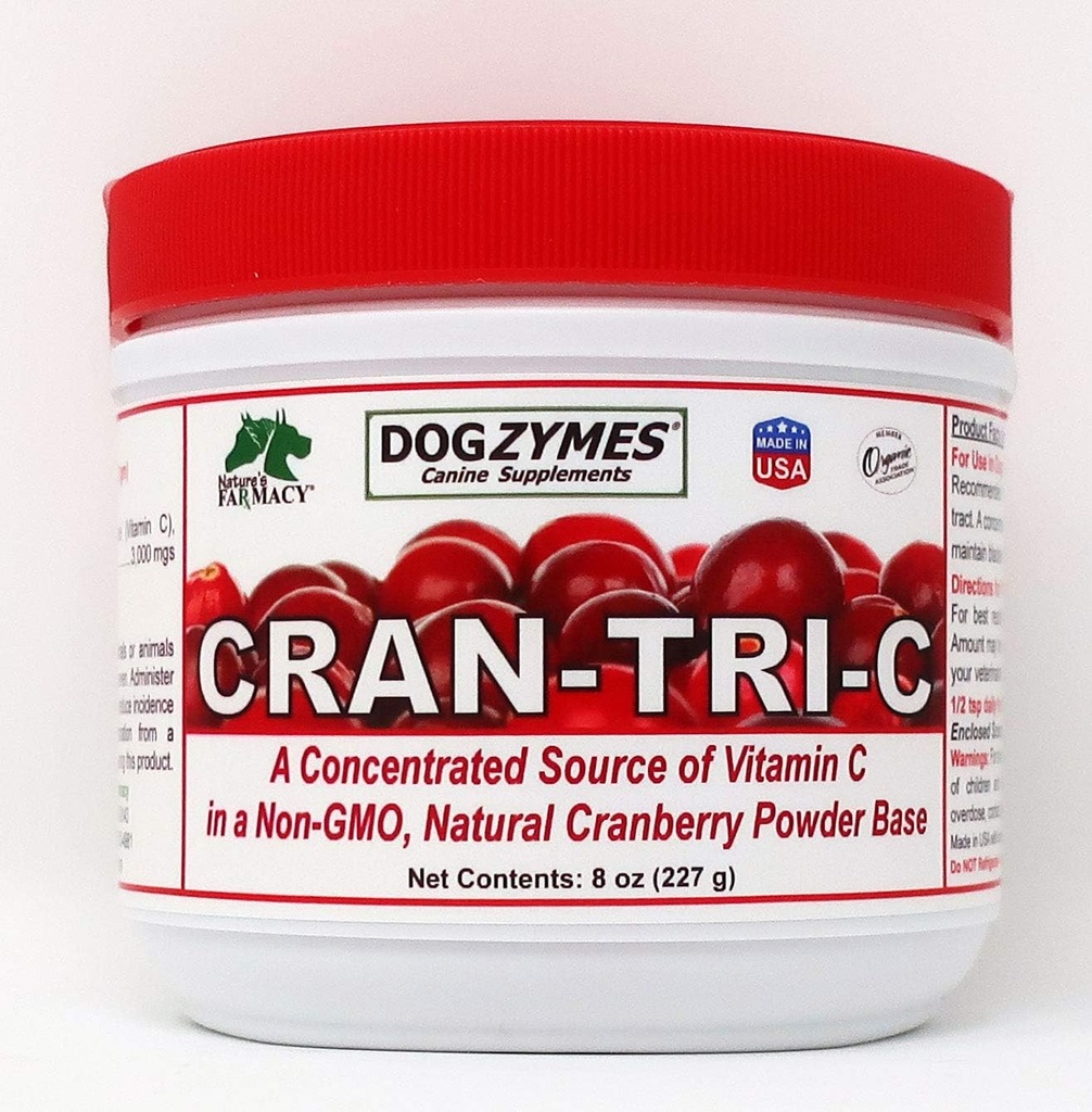 Dogzymes Cran Tri Cの尿路サポート、ビタミンCのブレンド、Teaspoonごとの1418mg (8のOunce)