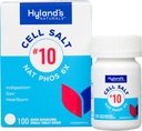 Hyland's No.10 Cell Salt NAT Phos 6X Tablets, Natural Relief of Heartburn, Gas, and Indigestion, Quick Dissolving Tablets, 100 Count