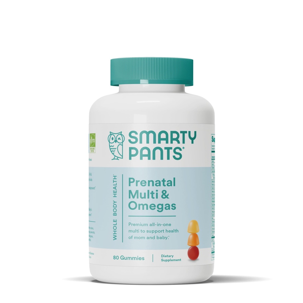 女性のためのSmartyPantsの胎児のビタミン、Multivitaminのグミ:オメガ3の魚油(EPA/DHA)、Biotin、Methylfolate、ビタミンD3、C、ビタミンB12、B6、A、K及び亜鉛、イノシトール、80の計算(20の日の供給)