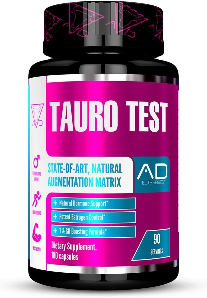 プロジェクトAD Tauroテスト、テストステロン サポート、調節、高められた筋肉成長および蛋白質の貯蔵、ホルモンのPowerhouse (90のサービング)