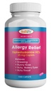HEALTH LFEのアレルギーの救助、薬のDiphenhydramine HClの小冊子、25のmgの 子供および大人 Sneezing、Ronyの鼻、ヘイ・ファーの症状、かゆみの目および喉(大、1000の計算)を信じて下さい
