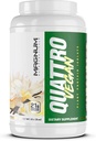 マグナムNutraceuticalsのQuattroのビーガン蛋白質の粉、バニラ2lb –筋肉成長及び回復のための優れた植物ベースの蛋白質の粉の隔離