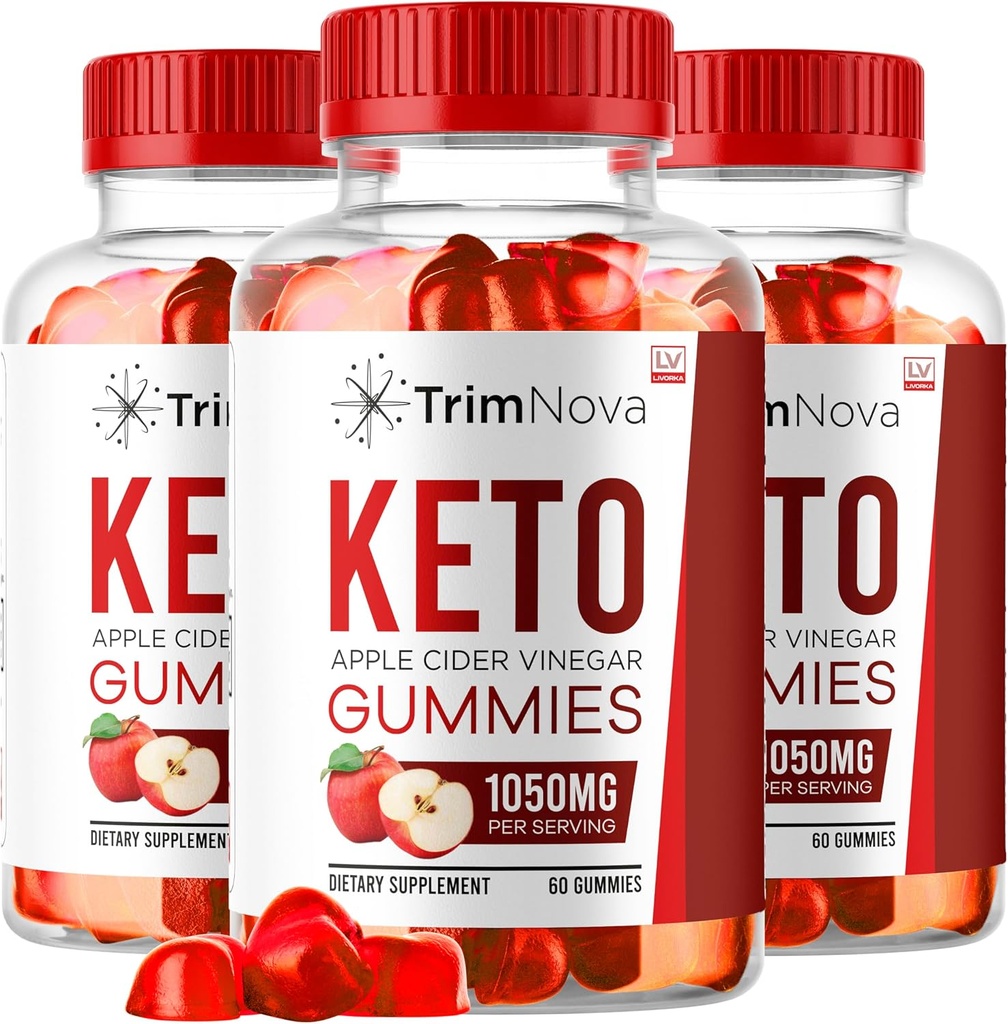 LIVORKA (3 パック) TrimNova Keto ACV Gummies, TrimNova Gummies, TrimNova Keto, TrimNova Keto ACV Gummies, Trimnova, TrimNova Keto Formula, TrimNova Keto ACV Gummies 1050MG, 180 Gummies for 3 ヶ月.