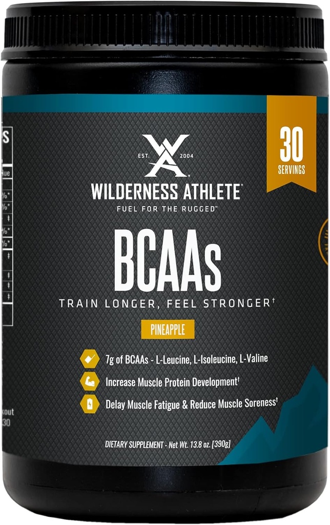 ワイルドアツレツ - BCAA - 分岐させたチェーン アミノ酸の粉 - 男性及び女性のための必須アミノ酸の補足 - BCAAの最適アミノ酸の複合体(パイナップル)の補足