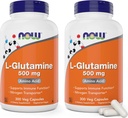 今、Lグルタミン500mg 300ベジーカプセル(2パック) - 非GMOサプリメント - ビーガングルタミン500mgキャップ