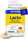 Enzymedica Lacto, 乳製品サポートのための高度なLactaseの丸薬, ラクトースを破壊するのに役立ちます, ケースイン & 脂肪, 乳製品救済の丸薬, ビーガン, 90 カプセル