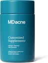 MDacneビタミンとミネラルスキンクリアサプリメント - 30ビーガンカプセル -  Topicalアクネの治療をサポートし、クリア、カルムスキン、赤みと気まぐれを促進 30 カウント (パック 1)