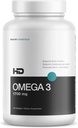 HD MUSCLE HealthHD オメガ3 魚油 | 1700mg 超高効力オメガ3 トリグリセリド | DHA & EPA | 心の健康サポート | 60 便 / 120 Softgels