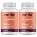 BESTVITE L-Carnosine 500mg(240カプセル)(120x2) フィラーなし - 無菌 - グルテンフリーGMO - グルテンフリー