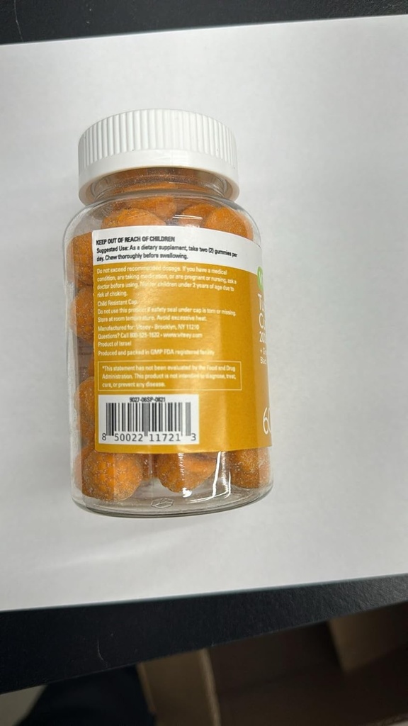 ジンジャー&ブラックペッパーハーブサプリメント、2000mg、免疫サポート、健康な皮膚、および関節の健康、ビーガン、ペクチンベースの、大人とティーンズカットのピーチ風味