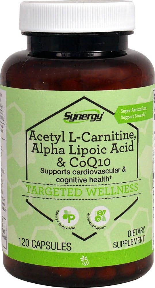 VitacostシナジーアセチルL-カルニチン、アルファリポ酸&CoQ10 - 120カプセル