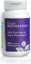 NatureCity TrueResveratrol - 75mgトランスレスベラトロール(98%純粋なVeri-te)と心臓、免疫、骨と認知の健康のためのレスベラトロールサプリメント&アンチエイジングサポート  60 Veggieカプセル
