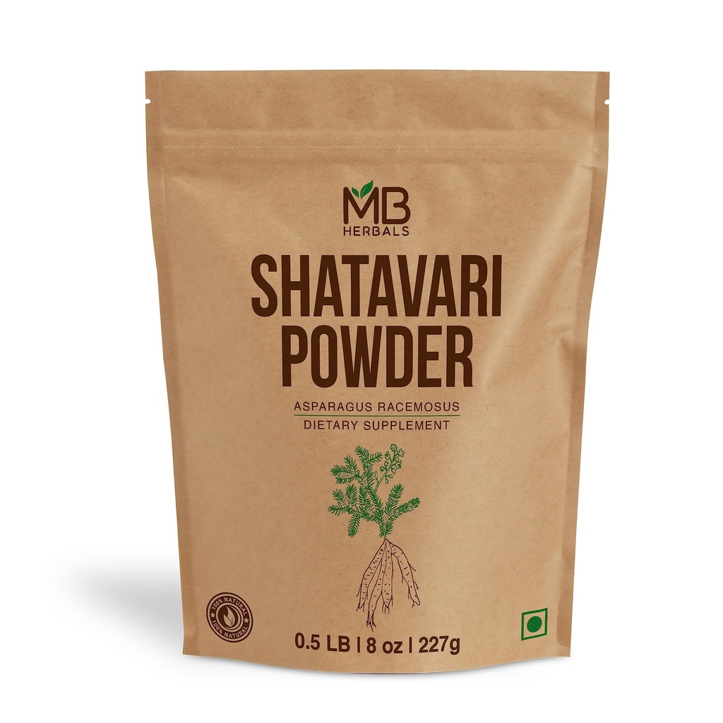 MBの草の純粋なShatavariの粉227グラム  8のoz   100%の純粋なアスパラガスのracemosus