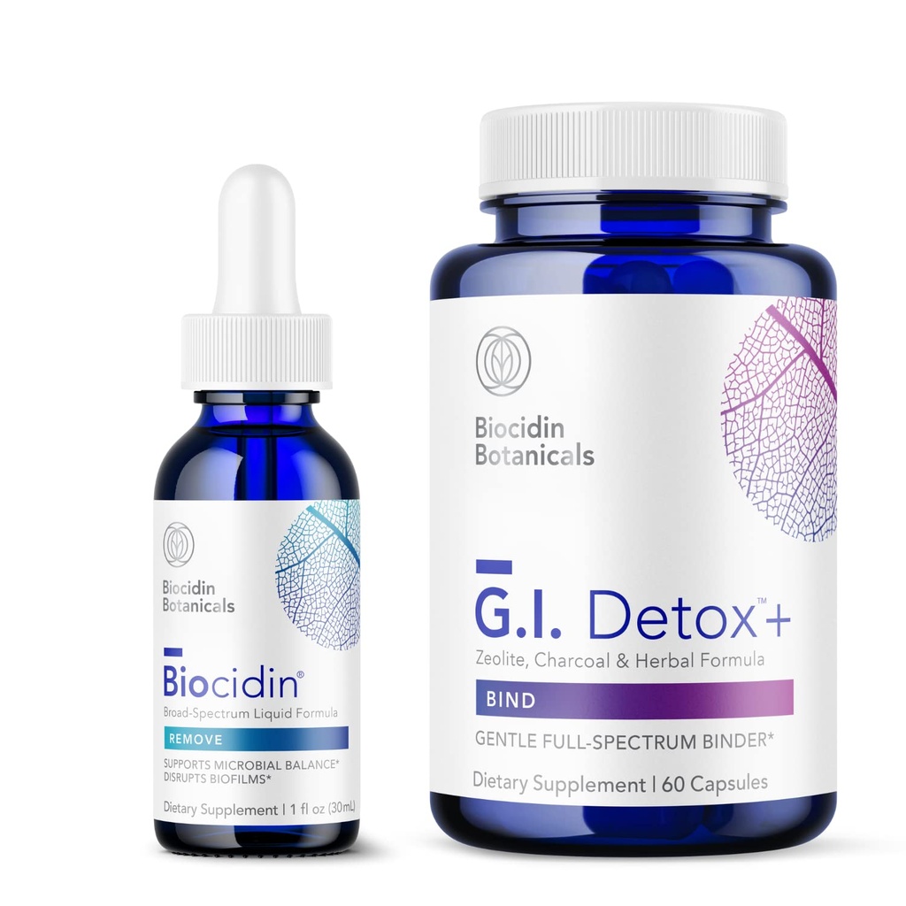 GI Detox + Gentle Binder - 洗浄と消化をサポートする2つの製品解毒バンドル - Toxin&Biofilm除去のアシスト