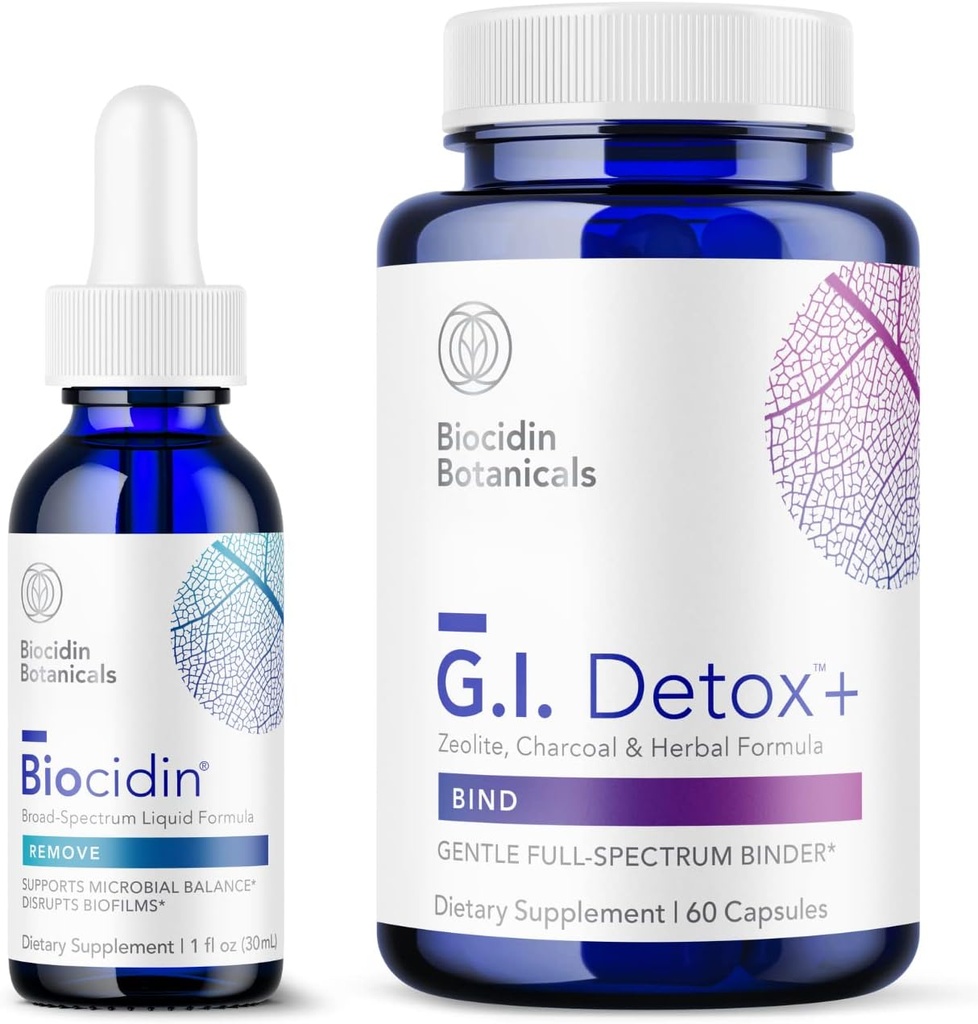 GI Detox + Gentle Binder - 洗浄と消化をサポートする2つの製品解毒バンドル - Toxin&Biofilm除去のアシスト