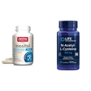 Jarrow Inositol 750mg 100 Veggieカプセル&ライフエクステンションNAC 600mg 60カプセル肝臓&呼吸サポート