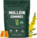Mulleinのグミー、毎日の呼吸の健康のグミ、1000mg Mulleinの葉のハーブのエキス、梨の味、肺の健康及びSinusの救助(30日の供給)
