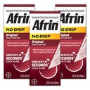AFRINは鼻の混雑のための元の鼻のミストの三重のパック、非眠気、速い行為のDecongestantおよびSinus圧力救助、大人および子供6および古いの.5のflのoz (パッケージ3)を滴りません
