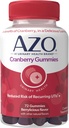 AZO Cranberry Urinary Tract Health Gummies Dietary Supplement, 2 Gummies = 1 Glass of Cranberry Juice, Helps Cleanse & Protect, Natural Berrylicious Flavor, Non-GMO, 72 Gummies