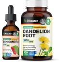 BIO KRAUTER Schisandra Tincture 2 Fl. Oz. & Dandelion 100カプセル