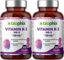 アルファルファ2のパックが付いているbiophixのビタミンK2 MK-4-100 mcg 200の帽子-サポート強い骨の免疫の健康