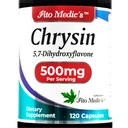 FITO MEDIC'S - Chrysin - 500mg - パッションフラワー - 120カプセル、超高吸収剤。