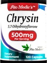 FITO MEDIC'S - Chrysin - 500mg - パッションフラワー - 120カプセル、超高吸収剤。