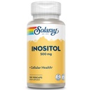SOLARAY Inositol 500 mgカプセル | ヘルシーな脳、心血管、神経系機能、気分 | GMO以外のビーガン | 100 野菜