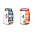 Dymatize ISO100の加水分解蛋白質の粉、100%の心配の隔離剤、蛋白質の25g、5.5g BCAA及びISO100の加水分解された蛋白質の粉、100%の心配の隔離剤、Dunkinの艶出しのドーナツの味