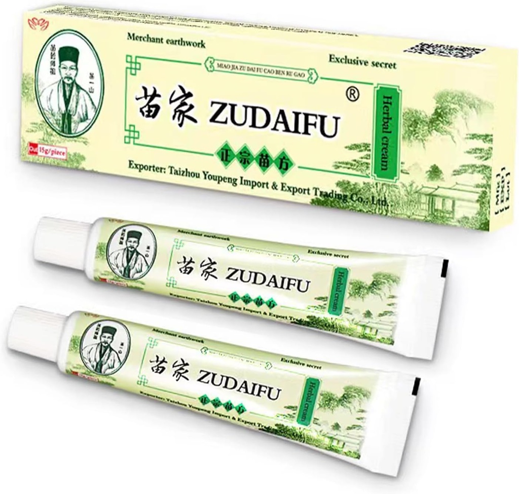 2 PCの自然な中国の草のEczemaのクリーム、全身のかゆみ、乾燥、赤み、アクネ、丘疹、まさみ、錆つくことおよび敏感な皮のためのEczemaの救助の軟膏